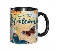 QFSDGY Tasse à Café | Tasse Céramique Fine | Cadeau Original | 330ml | Mug avec Anse | Cadeau Original pour Homme et Femme | Pyramide, désert du Sahara, ruines d'une civilisation antique, Sphinx