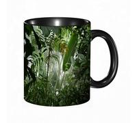 QFSDGY Tasse à Café | Tasse Céramique Fine | Cadeau Original | 330ml | Mug avec Anse | Cadeau Original pour Homme et Femme | Forêts tropicales humides et rivière rocheuse à Selangor, en Malaisie