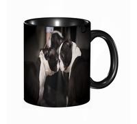 QFSDGY Tasse à Café | Tasse Céramique Fine | Cadeau Original | 330ml | Mug avec Anse | Cadeau Original pour Homme et Femme | Un paysage sauvage pittoresque : eaux claires, montagnes majestueuses et
