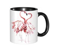 QFSDGY Tasse à Café | Tasse Céramique Fine | Cadeau Original | 330ml | Mug avec Anse | Cadeau Original pour Homme et Femme | Un loup argenté aux yeux bleus et un loup noir aux yeux dorés sous la pis