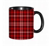 QFSDGY Tasse à Café | Tasse Céramique Fine | Cadeau Original | 330ml | Mug avec Anse | Cadeau Original pour Homme et Femme | Logo classique du drapeau américain rouge, blanc et bleu, étoiles et rayu
