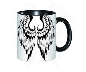 QFSDGY Tasse à Café | Tasse Céramique Fine | Cadeau Original | 330ml | Mug avec Anse | Cadeau Original pour Homme et Femme | Un paragraphe de texte sur fond noir : « Tant pis, déshabille-toi. »