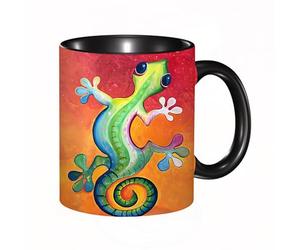QFSDGY Tasse à Café | Tasse Céramique Fine | Cadeau Original | 330ml | Mug avec Anse | Cadeau Original pour Homme et Femme | Plantes vertes intactes, jungle, préoccupations environnementales