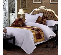 QFWMCW Chemins De Lit King Size Couvre-Lits Modernes Echarpe De Chemin De Lit Hotel Bedding Bande De Garniture De Lit De Couverture De Lit De Haute Qualité