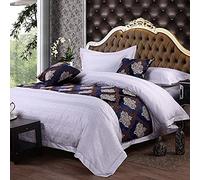 QFWMCW Chemins De Lit King Size Couvre-Lits Modernes Echarpe De Chemin De Lit Hotel Bedding Bande De Garniture De Lit De Couverture De Lit De Haute Qualité