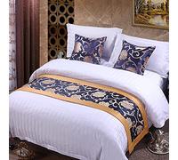 QFWMCW Chemins De Lit King Size Couvre-Lits Modernes Echarpe De Chemin De Lit Hotel Bedding Bande De Garniture De Lit De Couverture De Lit De Haute Qualité