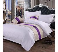 QFWMCW Chemins De Lit King Size Couvre-Lits Modernes Echarpe De Chemin De Lit Hotel Bedding Bande De Garniture De Lit De Couverture De Lit De Haute Qualité