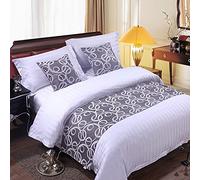 QFWMCW Chemins De Lit King Size Couvre-Lits Modernes Echarpe De Chemin De Lit Hotel Bedding Bande De Garniture De Lit De Couverture De Lit De Haute Qualité