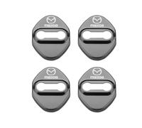 QFYANXUAN Couvercle de Serrure de Porte pour Mazda MX-5 ND 2015-2022, Acier Inoxydable Protection pour Serrure de Porte, Accessoires Décoration Antirouille Extérieurs, 4 Pièces,Black