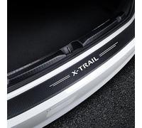QFYANXUAN Noir, Protection Pare Choc Voiture, pour Nissan X-Trail IV (T33) 2022-2023 2024 Fibre de Carbone 4D Film de Protection Autocollant, Protecteur Pare-Chocs Arrière Autocollante
