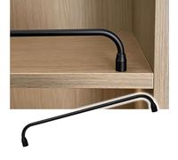 QGBDDP Barre de Protection déco pour Meuble, Finition Mate Lisse | Rail protection étagère, garde objets, idéal étagère flottante, fixation vis, anti-rouille 20-110 cm