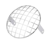 QGBKLZNZHP Capot Protection Phare Moto Pour Moto 7 "phare Maille Grille Montage Latéral Masque De Couverture Universel(Silver)