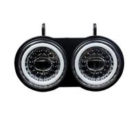 QGBKLZNZHP Optique De Moto Ronde Pour Buell XB Modèle 2003-2010 Phare LED Double Feu De Jour Pour Moto