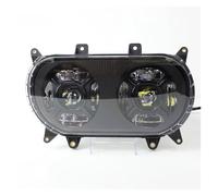 QGBKLZNZHP Optique De Moto Ronde Pour Road Glide 2015-2020 Phare De Moto Double LED 124 W Avec Feux Jour H4