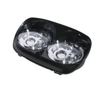 QGBKLZNZHP Optique De Moto Ronde Pour Road Glide FLTR 1998-2013 Phare Avant Double LED 5,75 Pouces Moto(Clear)