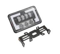 QGBKLZNZHP Optique De Moto Ronde Pour Suzuki DRZ400 DRZ400SM DRZ400E DR650 DR650SE Phare Avant LED De 5 Pouces Avec Support Montage Plug And Play Phare LED Moto Rond(Type 1)