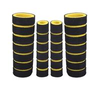 QGBKLZNZHP Poignée Enroulée Moto Poignées Universelles Pour Moto Et Vélo 4 Pièces Housse De Manchon En Mousse Éponge Accessoires Guidon Confortables Antidérapants(Yellow - 4pcs)