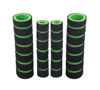 QGBKLZNZHP Poignée Enroulée Moto Poignées Universelles Pour Moto Et Vélo 4 Pièces Housse De Manchon En Mousse Éponge Accessoires Guidon Confortables Antidérapants(Green - 4pcs)