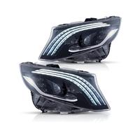 QGBKLZNZHP Séquentiels Feux Avants Pour Benz Classe V 2016 2017 2018-2022 LED Clignotants Dynamiques Phares DRL 2x Ensemble De Voiture