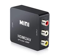 QGECEN Adaptateur HDMI vers RCA, Convertisseur HDMI vers RCA, Composite AV CVBS Vidéo Audio Support PAL/NTSC pour Xbox 360/One, Playstation 3/4/5, DVD, Android TV Box, Fire Stick, Roku