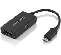 QGECEN MHL 11-pin Micro USB to HDMI Cable Adapter with 1080p Video Audio Output for Samsung Galaxy S3 S4 S5, Note 2 3 4, Galaxy Tab 3, S, Pro