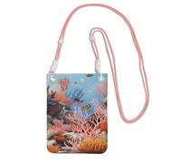 QGGHNISD Coral Reef Sac à bandoulière résistant à l'eau de grande capacité avec sangle réglable, sac à bandoulière compact en polyester, rose, Taille unique