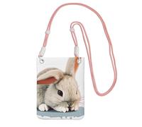 QGGHNISD Cry Rabbit Sac à bandoulière résistant à l'eau de grande capacité avec sangle réglable, sac à bandoulière compact en polyester, rose, Taille unique