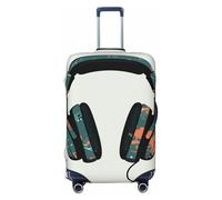 QGGHNISD Étui de protection pour microphone de karaoké - Résistant aux rayures - Élastique - Convient aux valises de 45,7 à 81,3 cm, Motif du casque, XL