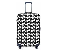 QGGHNISD Étui de protection pour microphone de karaoké - Résistant aux rayures - Élastique - Convient aux valises de 45,7 à 81,3 cm, Pied-de-poule noir, L