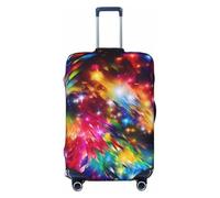 QGGHNISD Étui de protection pour microphone de karaoké - Résistant aux rayures - Élastique - Convient aux valises de 45,7 à 81,3 cm, Art coloré et brillant, S
