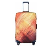 QGGHNISD Housse de protection élastique pour valises de 45,7 à 81,3 cm Motif fleurs de lotus Blanc, Art abstrait., L