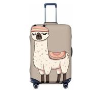 QGGHNISD Housse de protection pour bagage abstrait polygonale - Résistante aux rayures - Élastique - Convient aux valises de 45,7 à 81,3 cm, No Drama Llama, XL