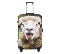 QGGHNISD Housse de protection pour bagages de voyage élastique avec langue de mouton coquine et amusante - Résistante aux rayures - Convient aux valises de 45,7 à 81,3 cm, Mouton amusant et coquin, L