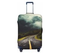 QGGHNISD Housse de protection pour bagages - Résistante aux rayures - Élastique - Convient aux valises de 45,7 à 81,3 cm, Route Deep Mountain, S