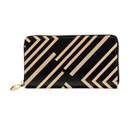 QGGHNISD Night London Tower Bridge Portefeuille long en cuir pour femme avec fermeture éclair, fentes pour cartes, poche pour espèces, porte-monnaie, Style beige clair, Taille unique