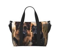 QGGHNISD Sac de voyage à bandoulière pour plaque d'immatriculation - Sac à main résistant à l'eau, sac de gym de grande capacité, Animal Berger allemand, Taille unique