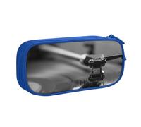 QGGHNISD Trousse à crayons avec cadre d'album de musique, grande capacité, double couche avec séparation, sac à papeterie, fermeture éclair, joli sac à cosmétiques imprimé pour l'école, le bureau, les