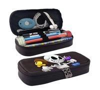 QGGHNISD Trousse à crayons en cuir avec motif de tigre mignon - Grande capacité - Durable - Pour étudiants - Convient pour la papeterie, les cosmétiques, les petits articles, Sous la queue, Taille