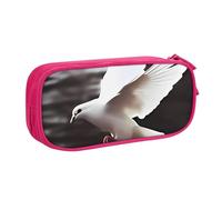 QGGHNISD Trousse à crayons Flying Dove - Grande capacité - Double couche - Avec séparateur - Fermeture éclair - Jolie trousse de maquillage imprimée pour l'école, le bureau, les voyages, rose, Taille