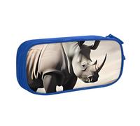 QGGHNISD Trousse à crayons motif animal d'Afrique du Sud, grande capacité, double couche avec séparation, sac de papeterie à fermeture éclair, joli sac à cosmétiques imprimé pour l'école, le bureau