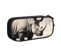 QGGHNISD Trousse à crayons motif animal d'Afrique du Sud, grande capacité, double couche avec séparation, sac de papeterie à fermeture éclair, joli sac à cosmétiques imprimé pour l'école, le bureau