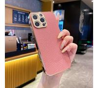 QGGNMGT Coque Rigide à Paillettes et Diamants pour iPhone 16e, 16, 15, 14 Pro, 13 Pro Max Plus (Rose Rouge)