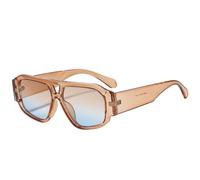 QGGNMGT Lunettes de soleil classiques à double pont pour femmes, lunettes de soleil rétro de luxe pour hommes, lunettes de soleil unisexes pour les sports de plein air et la conduite, protection UV4