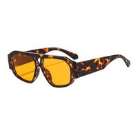 QGGNMGT Lunettes de soleil classiques à double pont pour femmes, lunettes de soleil rétro de luxe pour hommes, lunettes de soleil unisexes pour les sports de plein air et la conduite, protection UV4