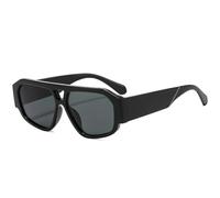 QGGNMGT Lunettes de soleil classiques à double pont pour femmes, lunettes de soleil rétro de luxe pour hommes, lunettes de soleil unisexes pour les sports de plein air et la conduite, protection UV4