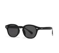 QGGNMGT Lunettes de soleil rétro littéraires pour la photographie de rue, lunettes de soleil au charme moderne (noires)