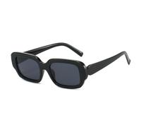 QGGNMGT Lunettes de soleil tendance pour femmes et hommes, protection UV400, patchwork de couleurs, mode été printemps (noir intégral)