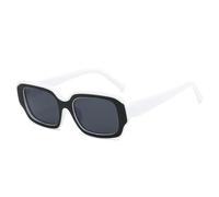 QGGNMGT Lunettes de soleil tendance pour femmes et hommes, protection UV400, patchwork de couleurs, mode été printemps (branches noires, grises et blanches)