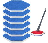 QGGTQG Lot de 6 éponges de rechange pour salle de bain - Compatibles avec Vileda Bath Magic - Pour baignoire, salle de bain et sol