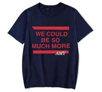 QGHXFY Amy Macdonald We Could Be So Much More Merch T-Shirt décontracté imprimé à la Mode rétro, Unisexe,Bleu,XS